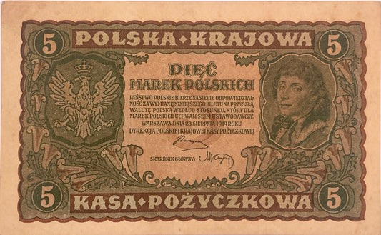 Polonia - 1919 - 5 Marcos