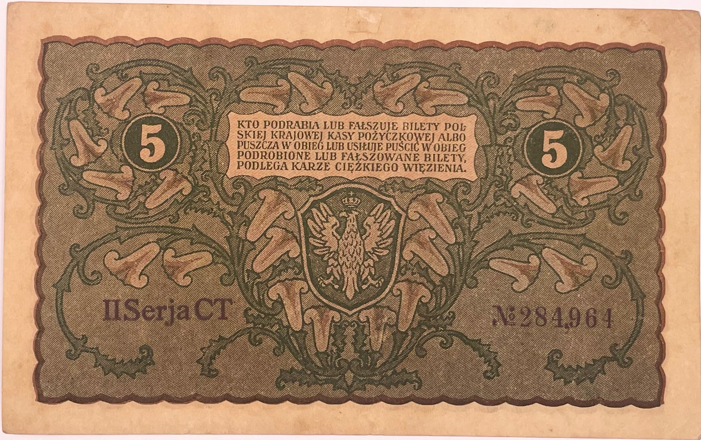 Polonia - 1919 - 5 Marcos