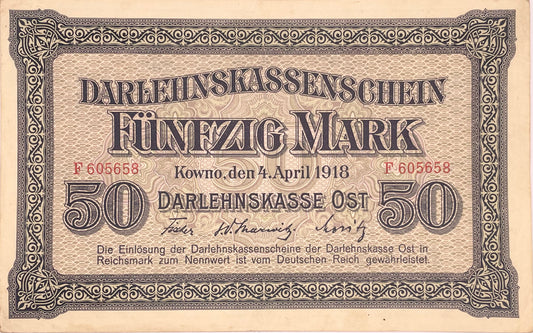 Lituania - 1918 - 50 Marcos