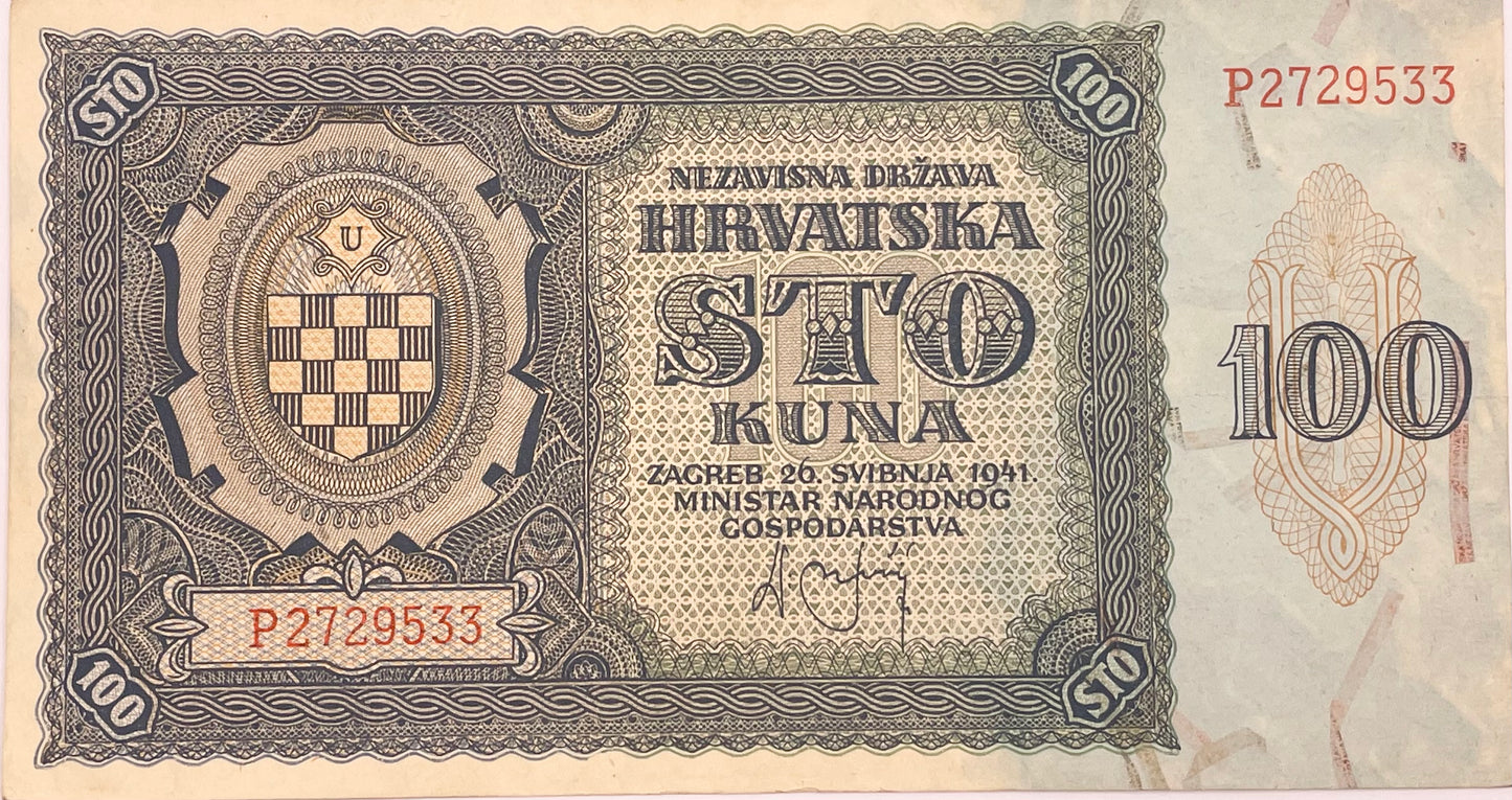 Croacia - 1941 - 100 Kuna