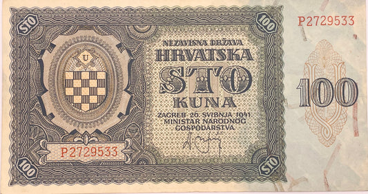 Croacia - 1941 - 100 Kuna