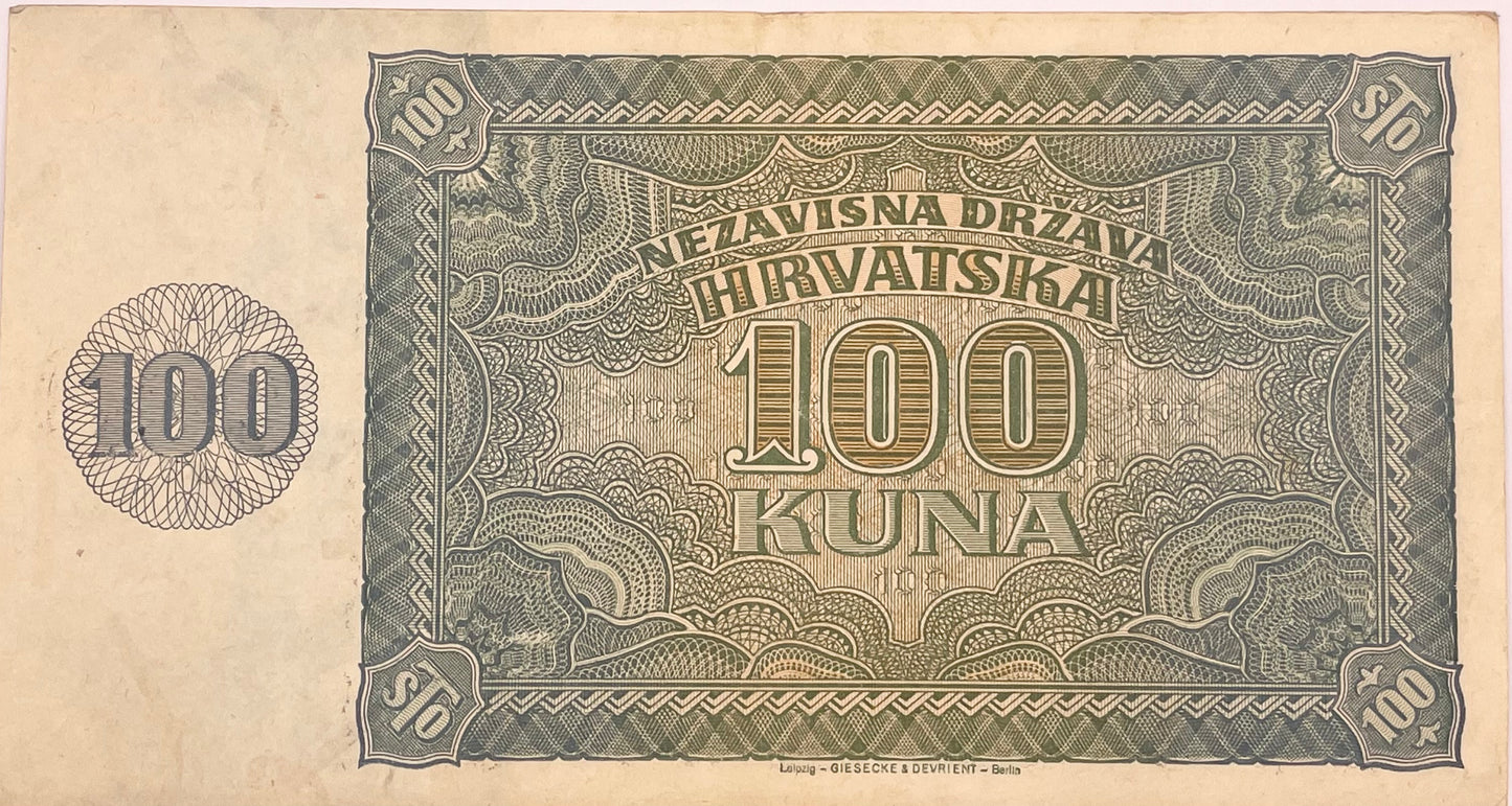 Croacia - 1941 - 100 Kuna
