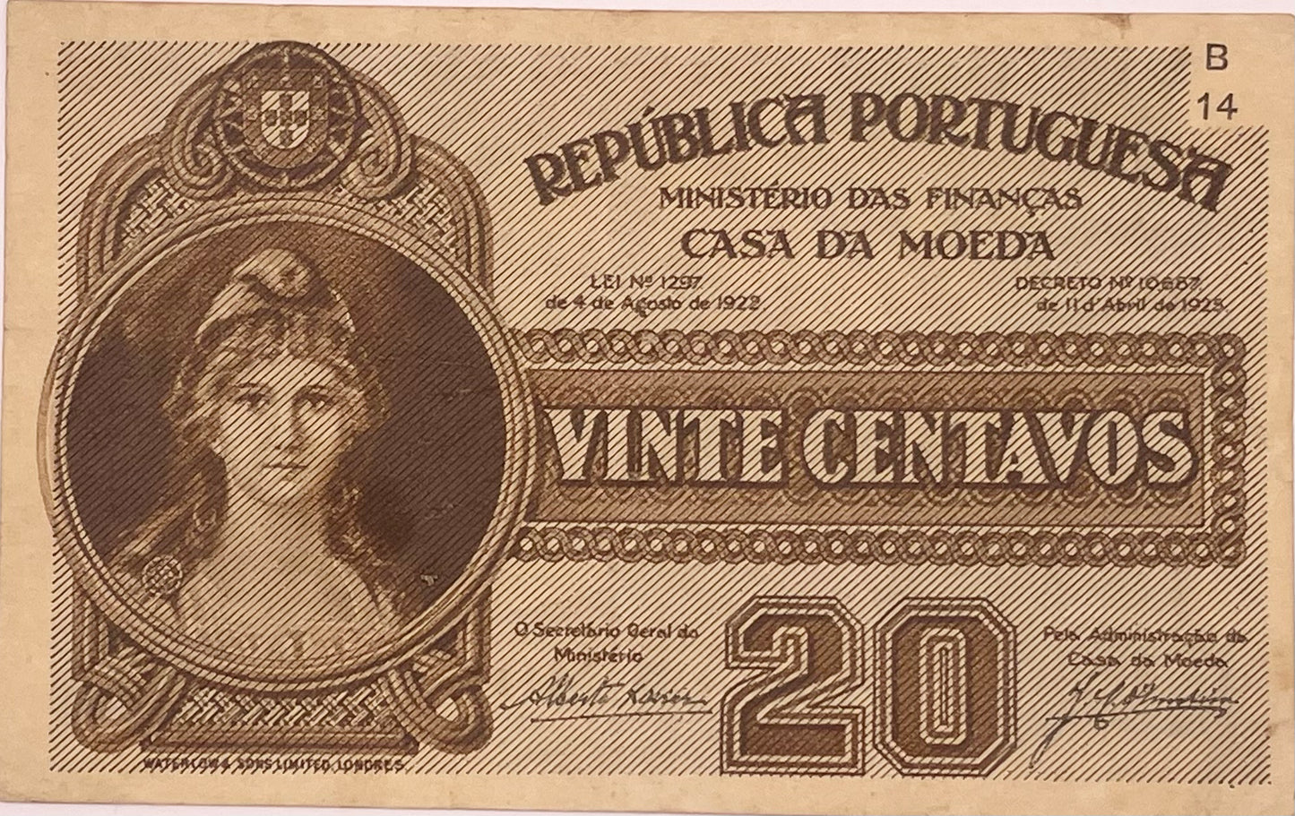 Portugal - 1925 - 20 Centavos