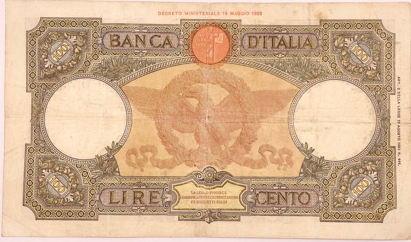 Italia - 1940 - 100 Liras