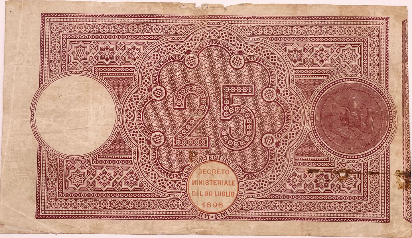 Italia - 1918 - 25 Liras