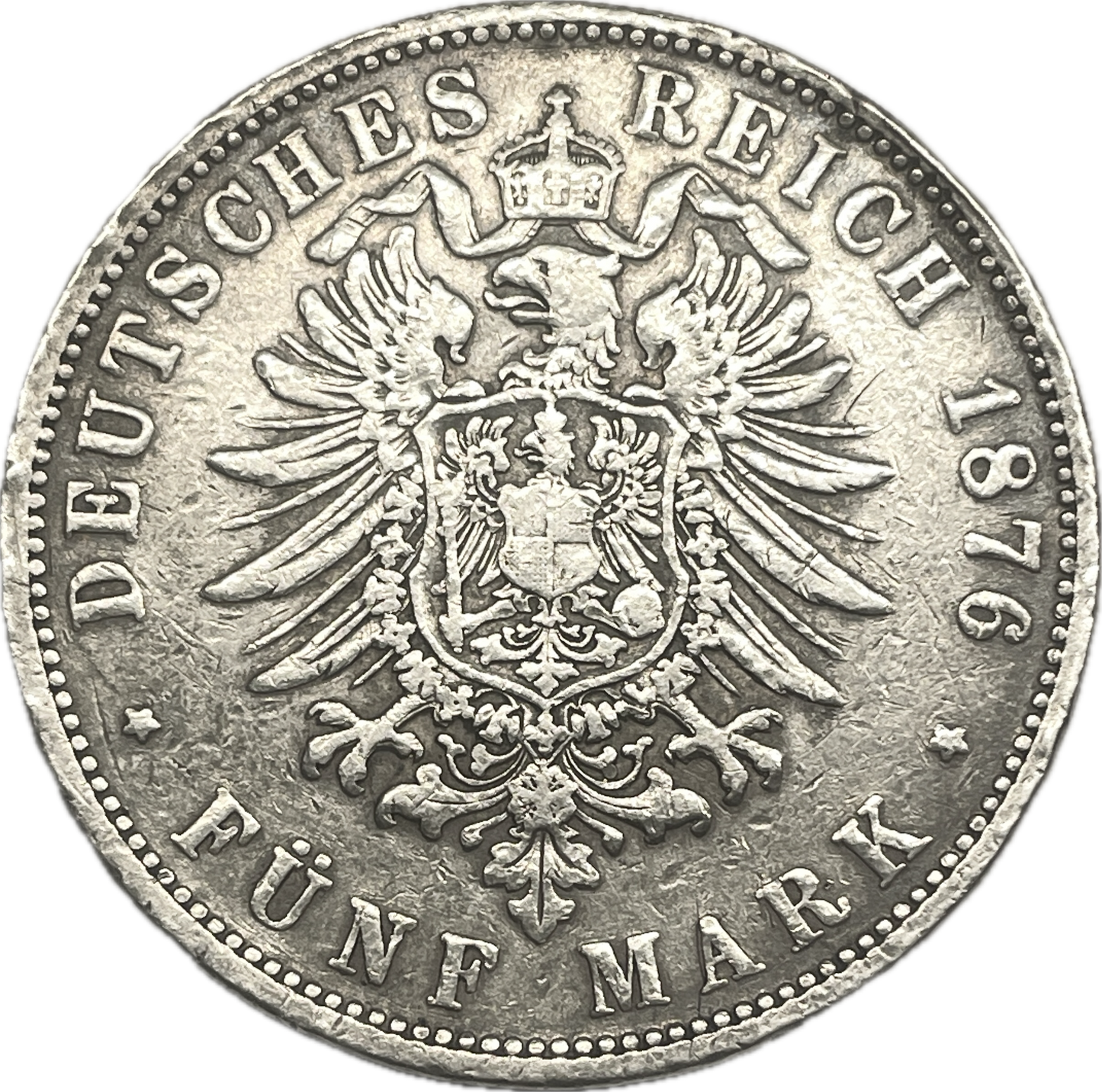 Alemania - 1876 - Prusia - 5 Marcos