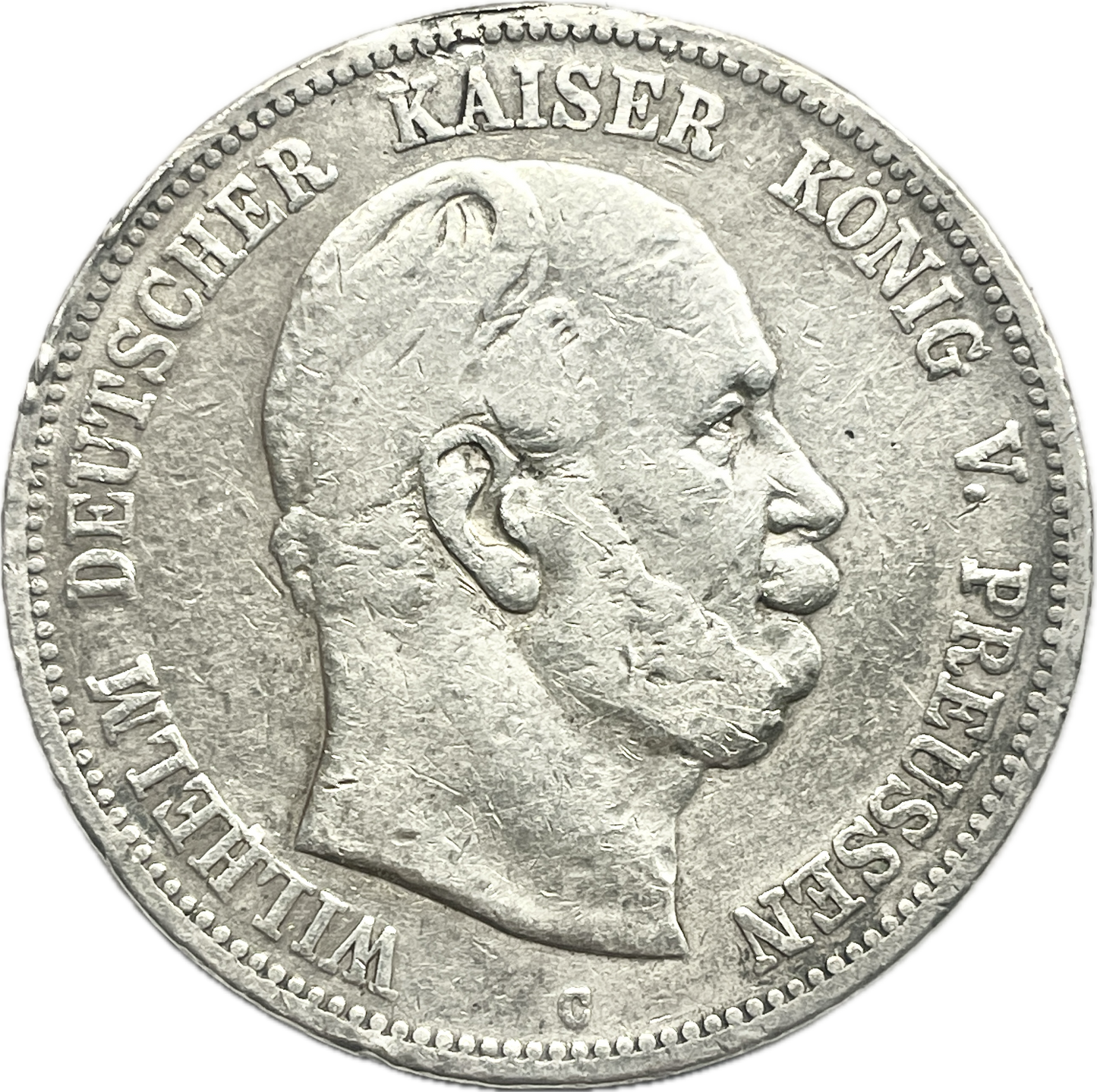 Alemania - 1876 - Prusia - 5 Marcos