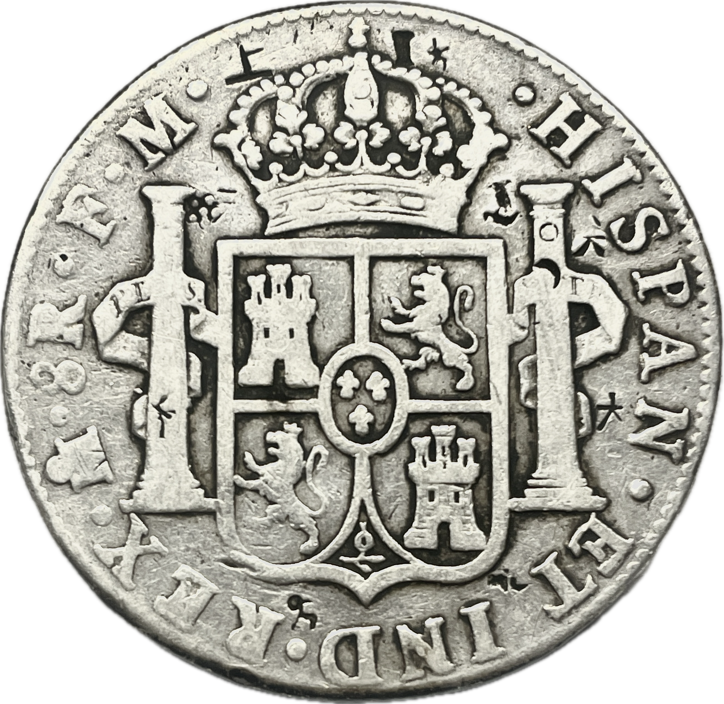 España Colonial - 1790 - Mexico - 8 Reales (Marcas Chinas)