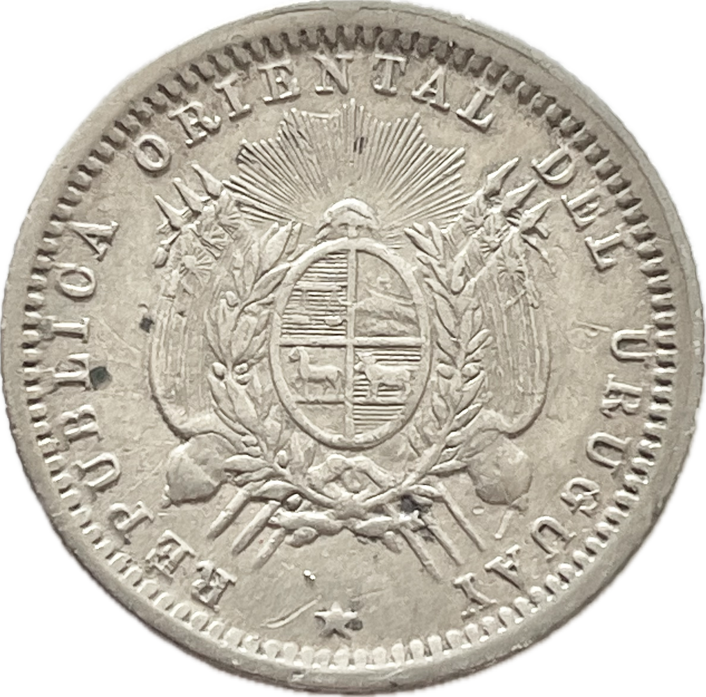 Uruguay - 1893 - Variante Sin Ceca - 10 Centésimos