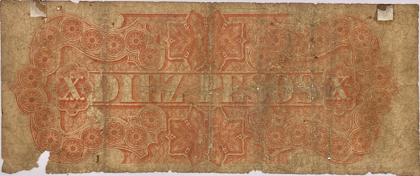 Uruguay - 1867 - 10 Pesos - Banco Oriental