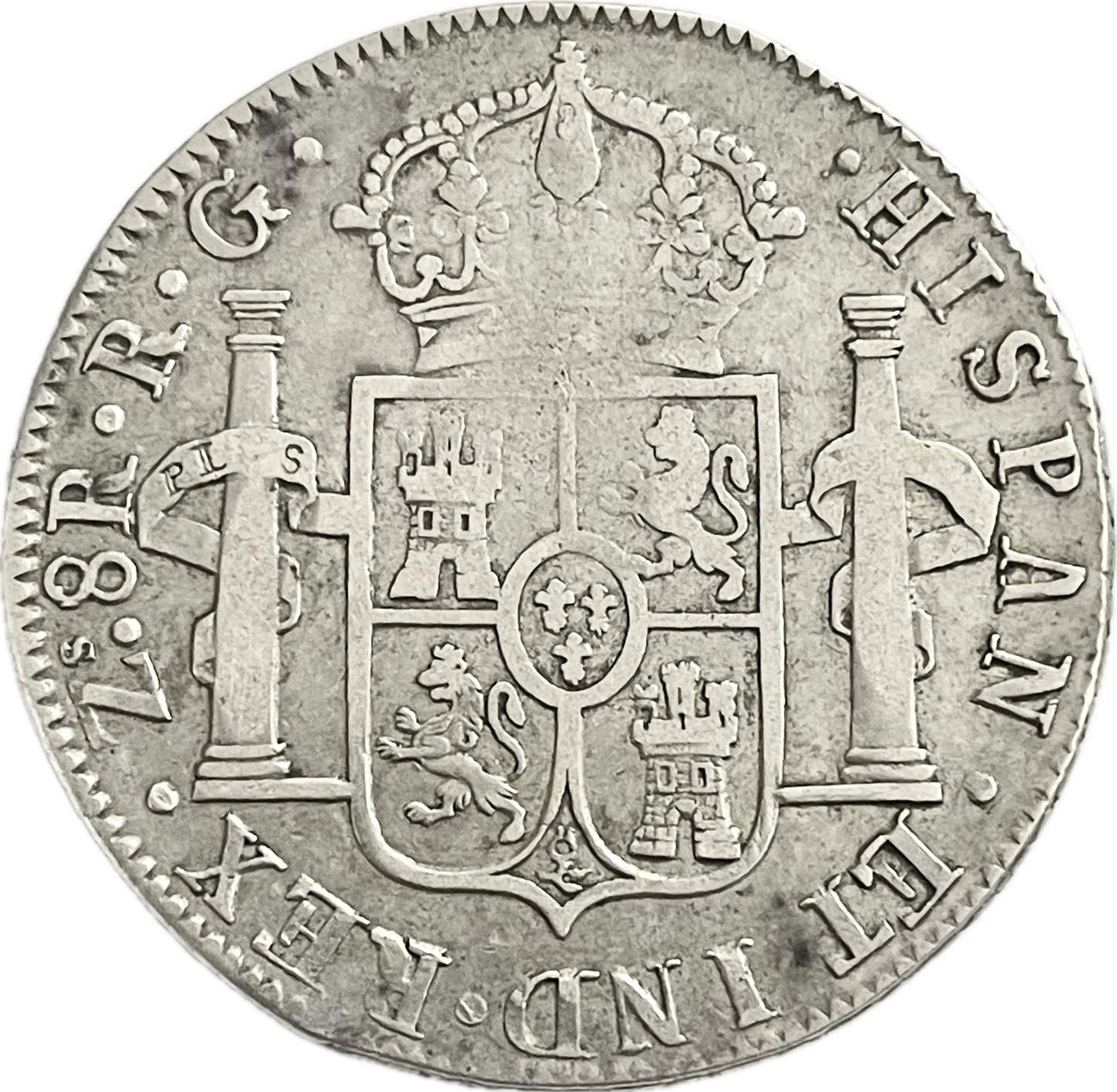 España Colonial - 1821 - Zacatecas - 8 Reales
