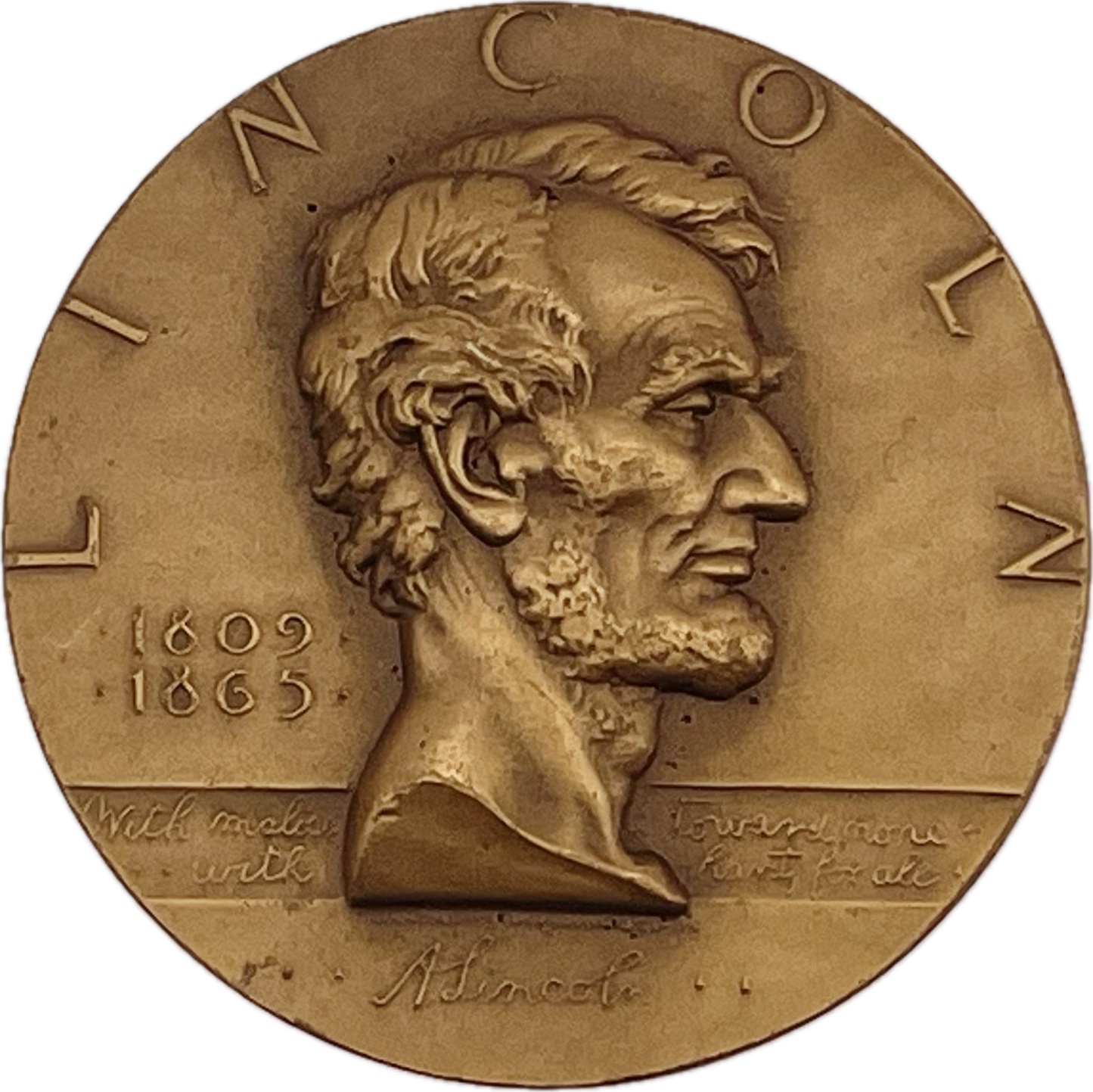Estados Unidos - 1963 - Medalla Lincoln "Hall de la Fama de los Grandes Americanos"
