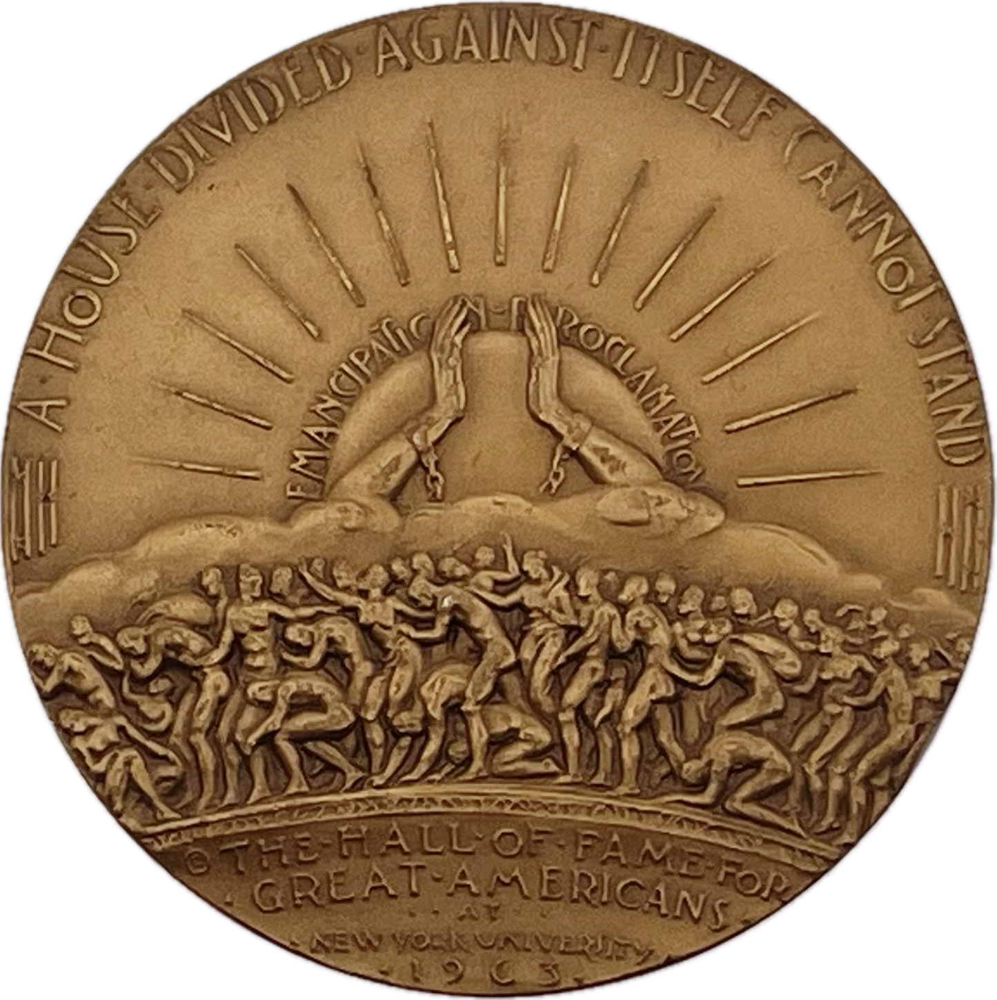 Estados Unidos - 1963 - Medalla Lincoln "Hall de la Fama de los Grandes Americanos"