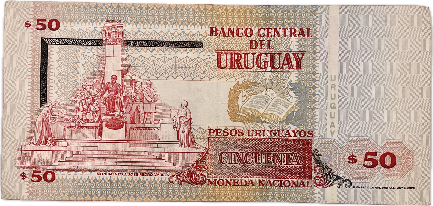 Uruguay - 1994 - 50 Pesos - Banco Central del Uruguay - 39 A