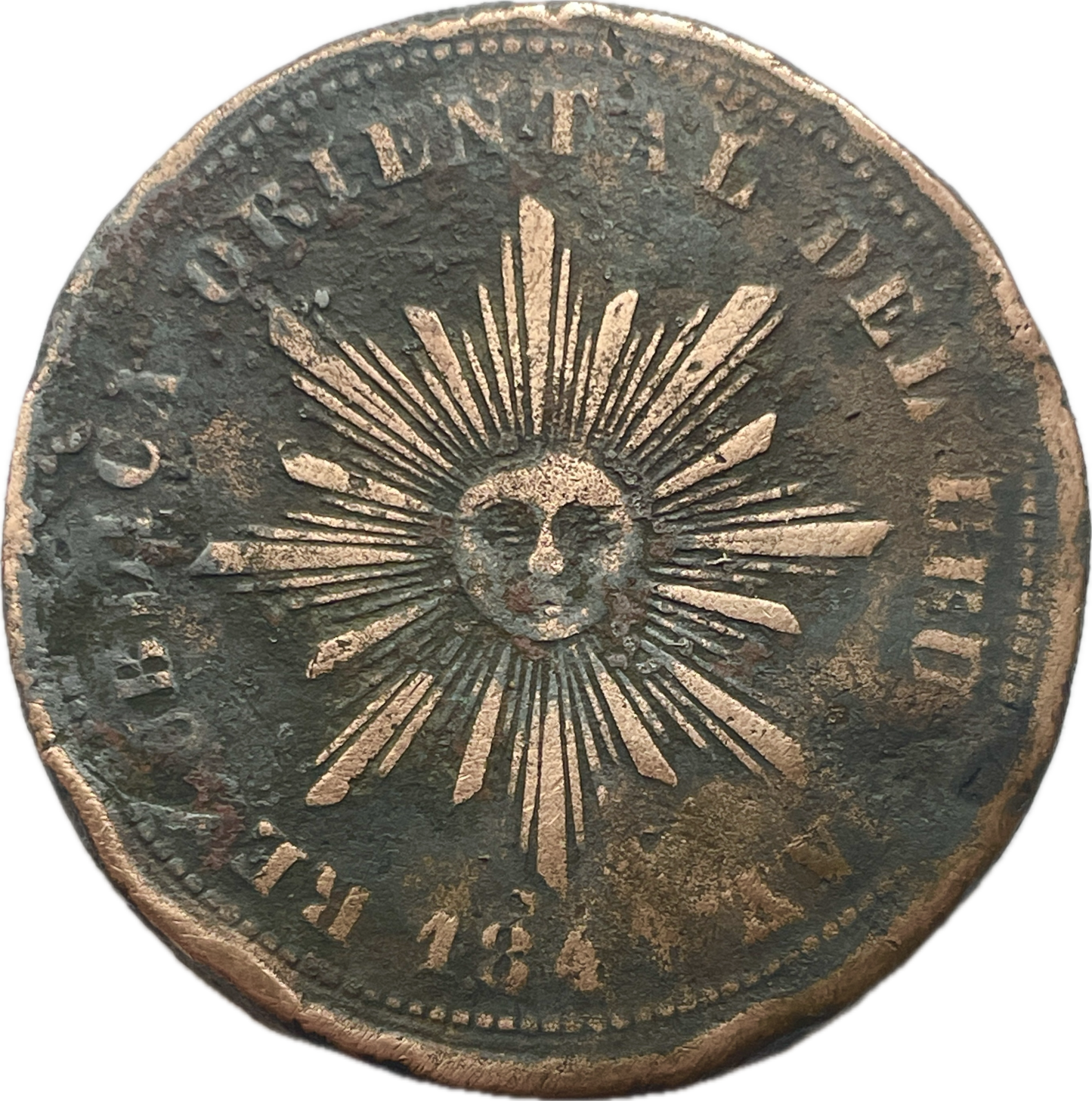 Uruguay - 1844 - 40 Centésimos - 6.4.A