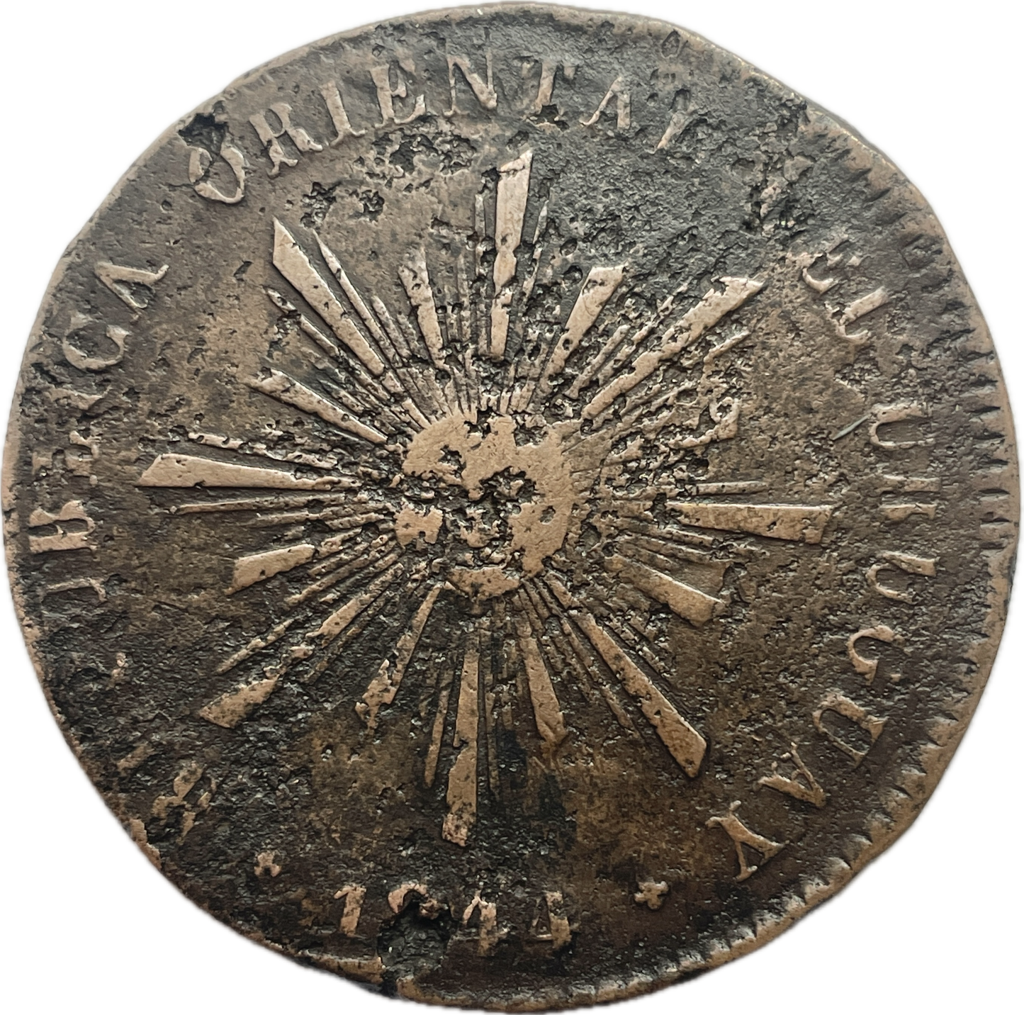 Uruguay - 1844 - 40 Centésimos - 6.8.A