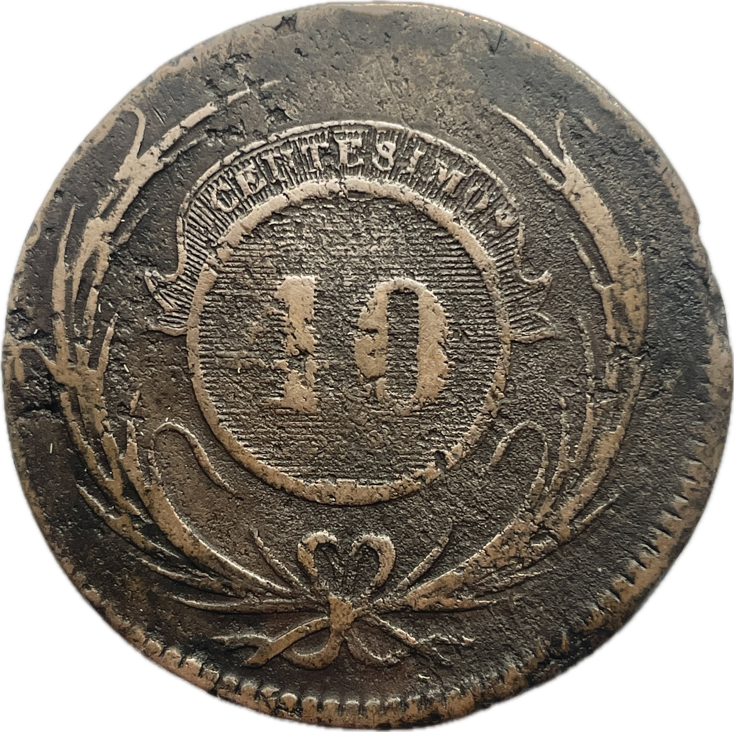 Uruguay - 1844 - 40 Centésimos - 6.8.A