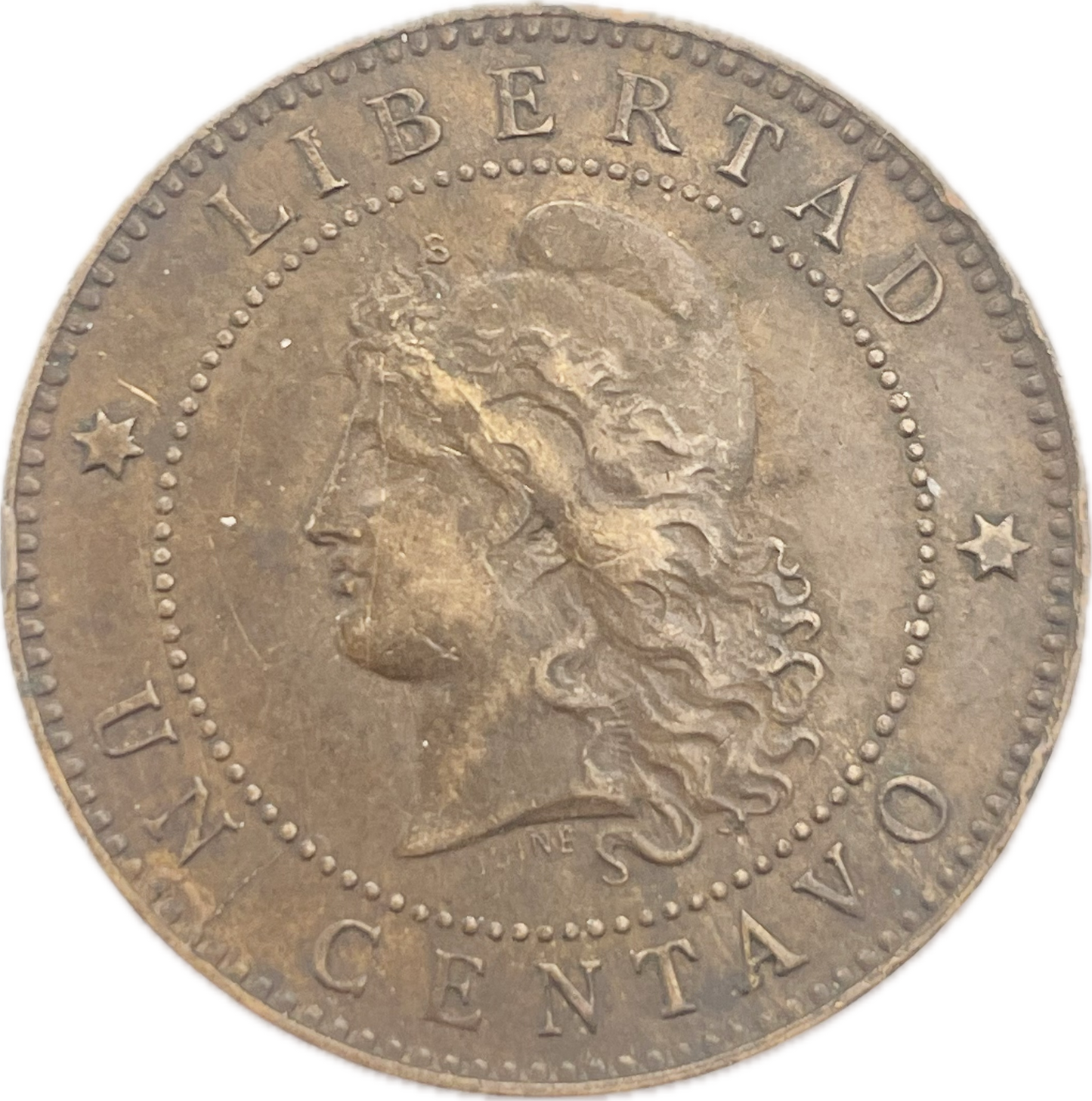 Argentina - 1892 - 1 Centavo