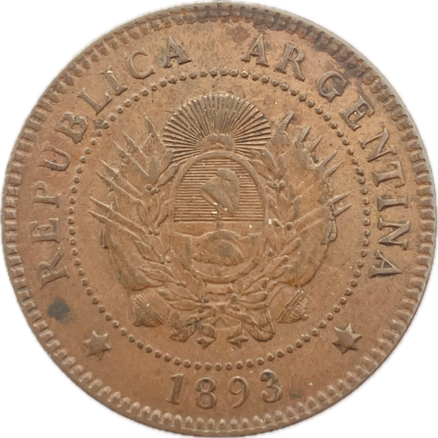 Argentina - 1893 - 1 Centavo