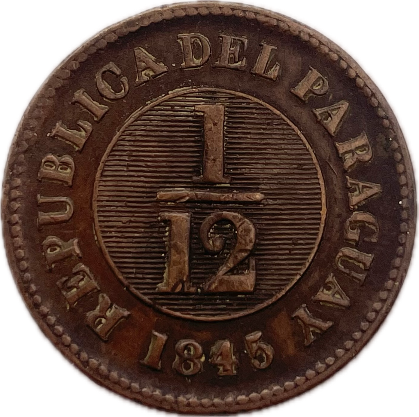 Paraguay - 1845 - 1/12 Real