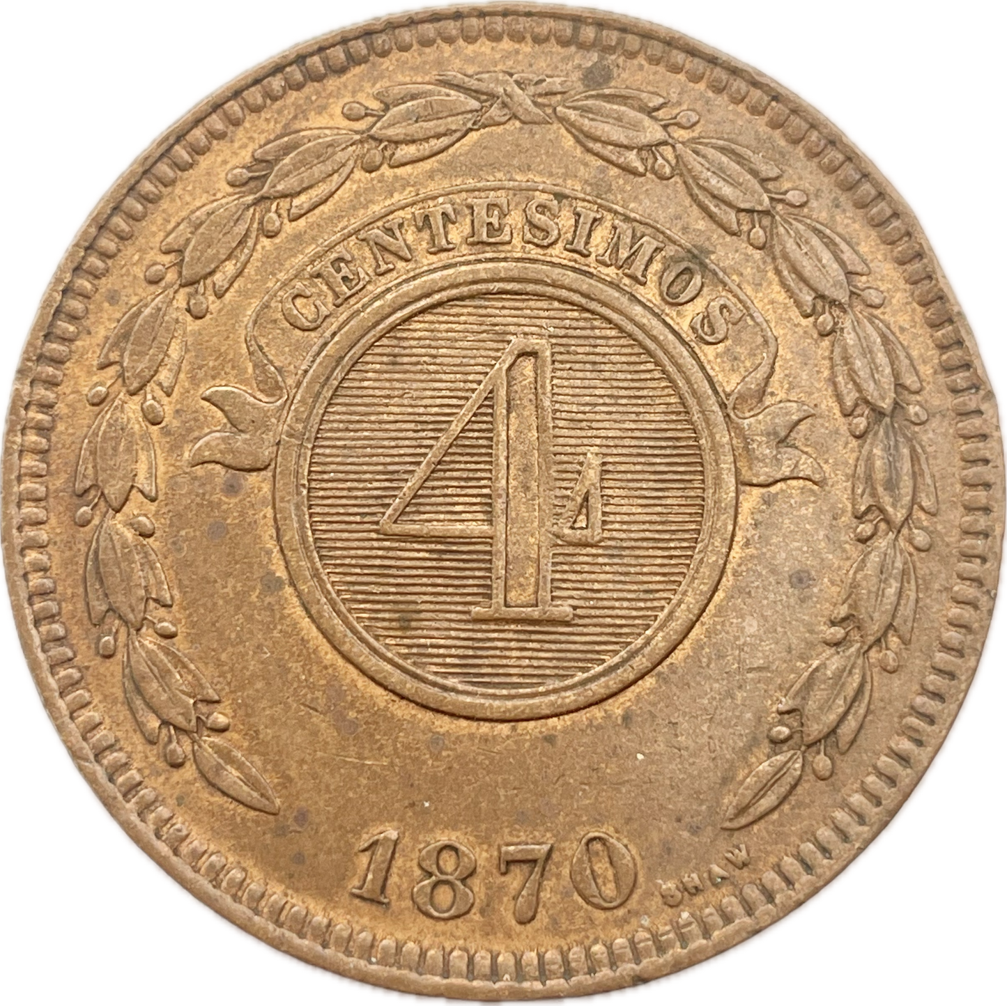 Paraguay - 1870 - 4 Centésimos