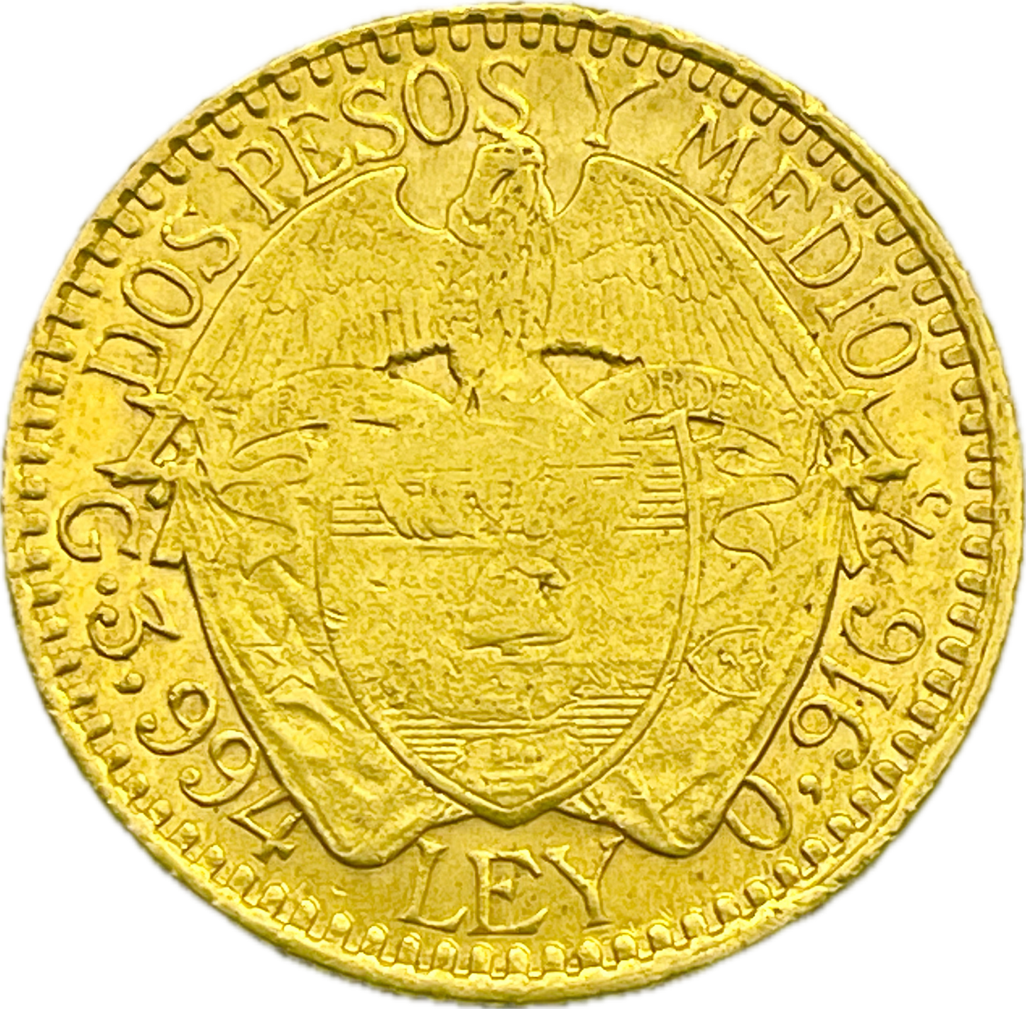 Colombia - 1913 - 2 y 1/2 pesos