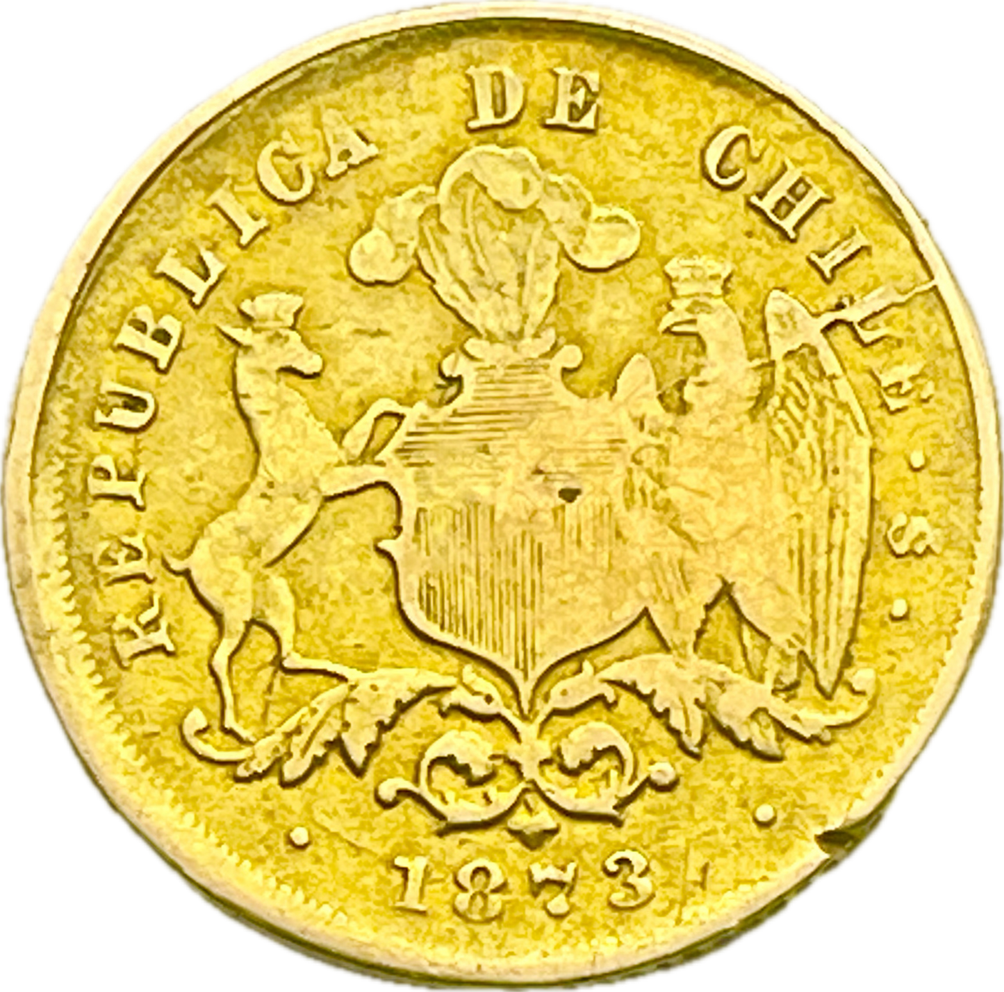 Chile - 1873 - 2 Pesos