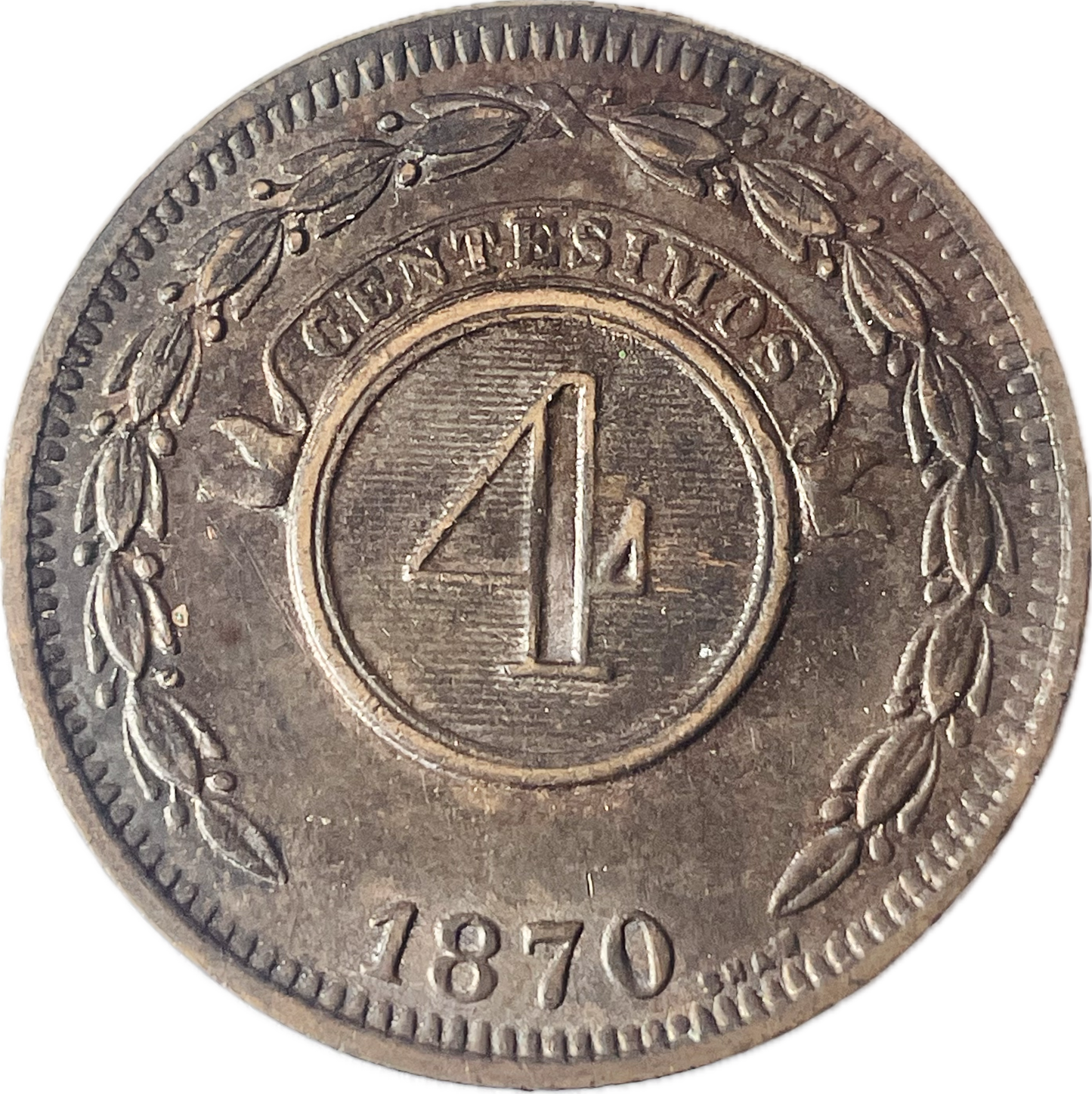Paraguay - 1870 - 4 Centésimos