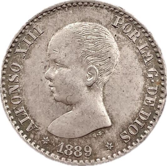 España - 1889 - 50 Cent - Sin Circular