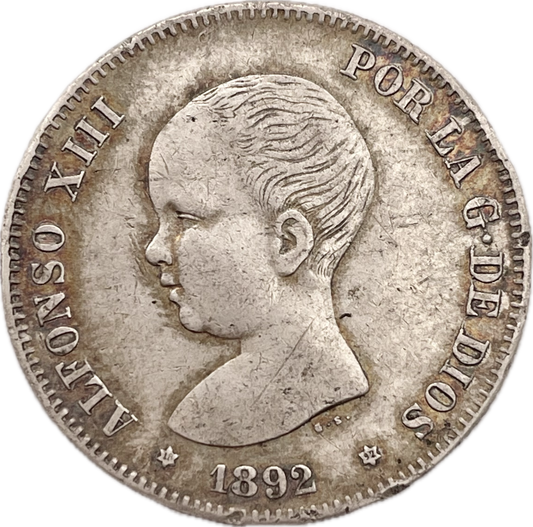 España - 1892 - 2 Pesetas