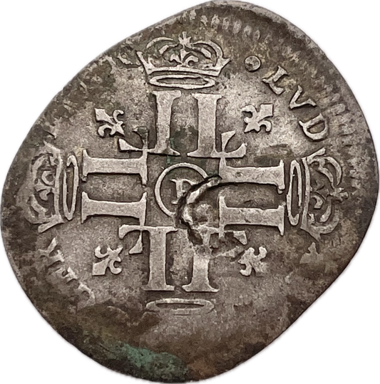 Francia - 1695 D - 15 Denier