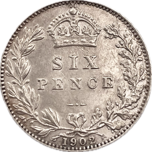 Gran Bretaña - 1902 - 6 Pence - Sin Circular