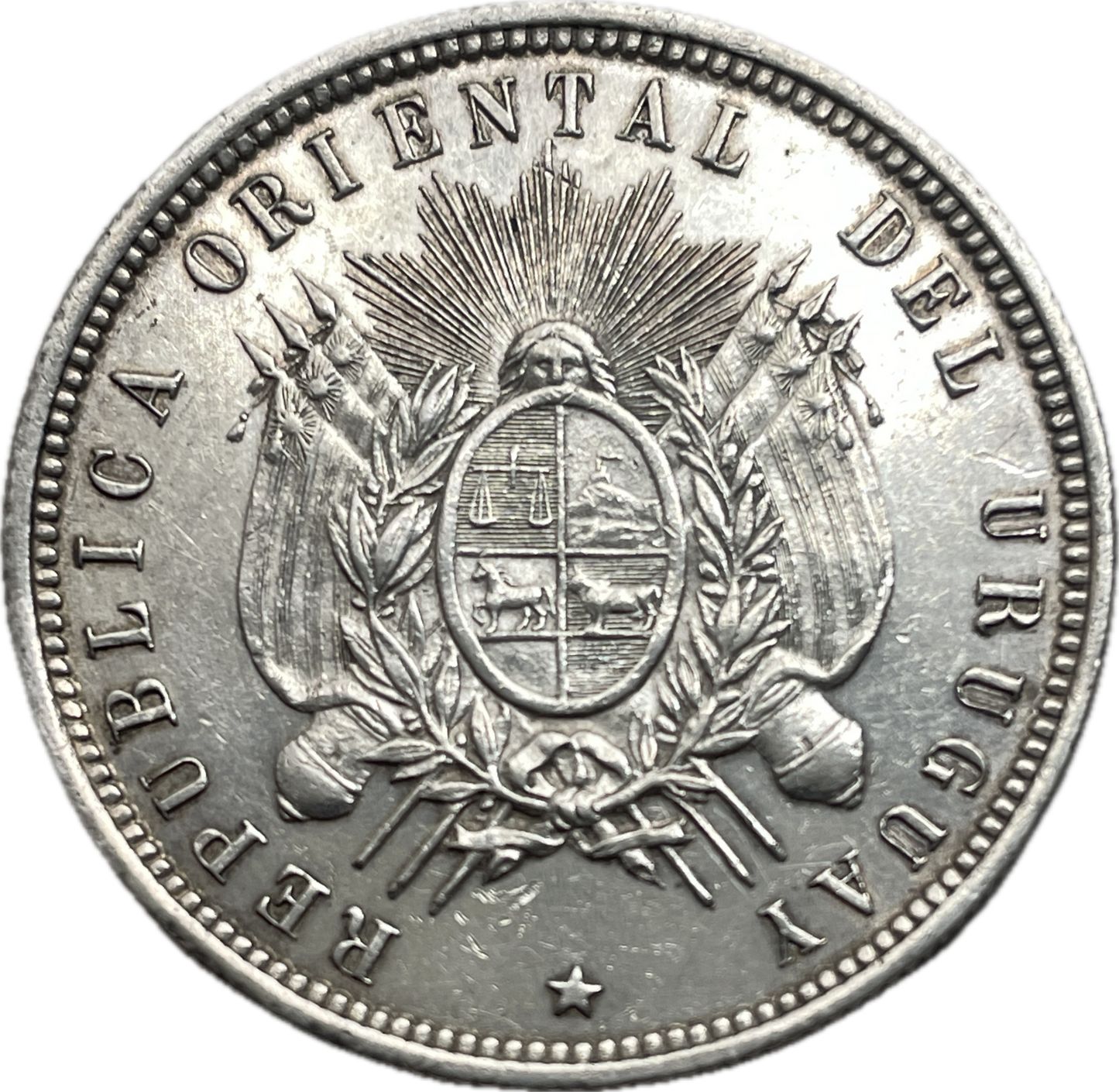 Uruguay - 1877 - 50 Centésimos - Sin Circular