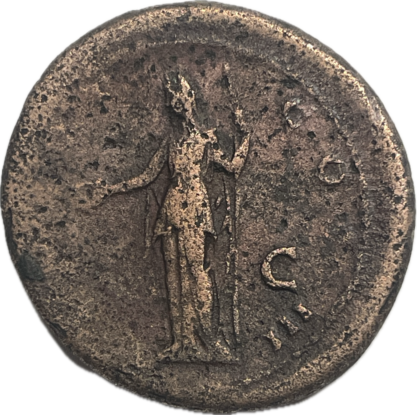 Imperio Romano - 154 al 156 - Antonino Pío - Dupondio