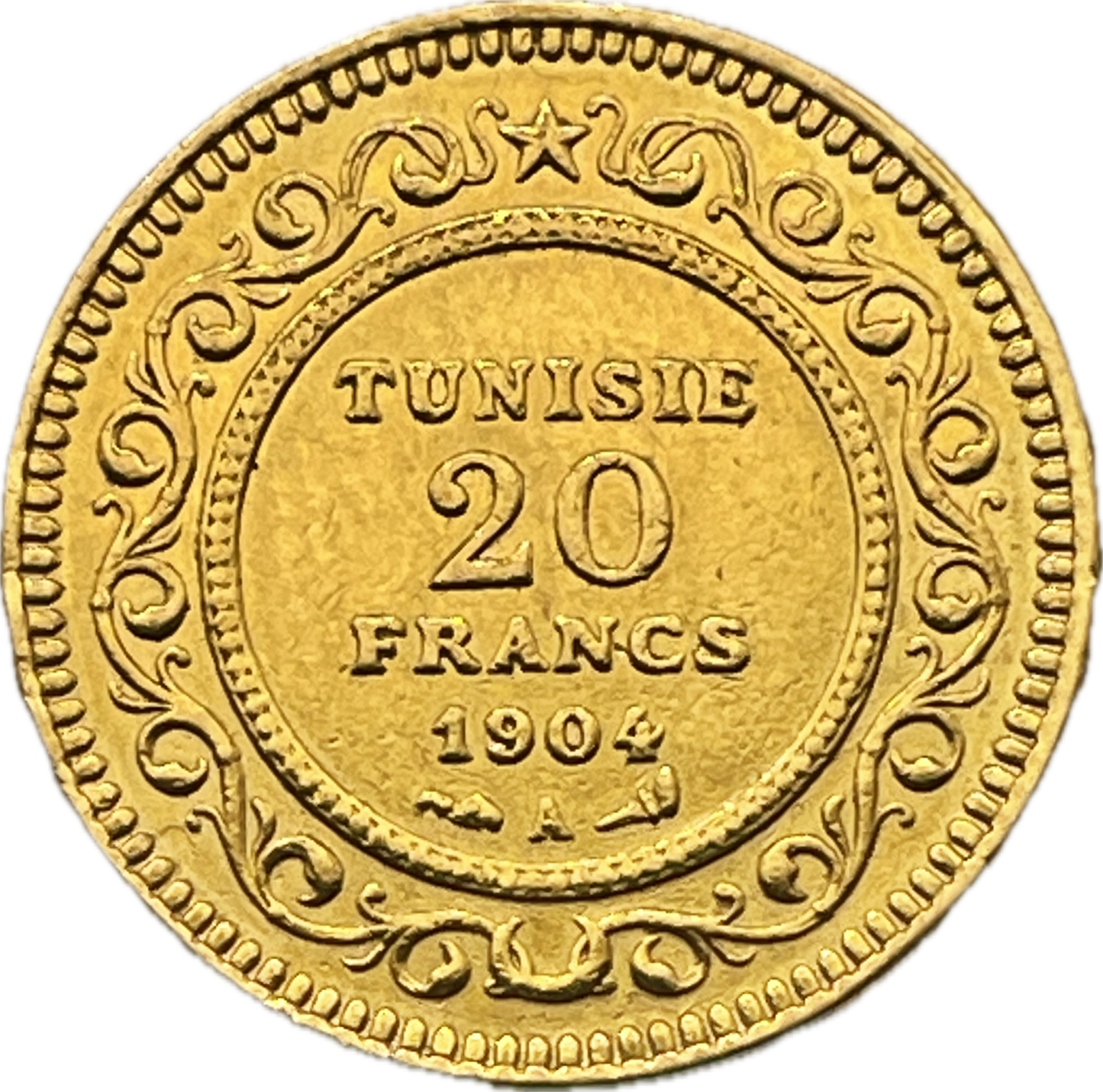 Túnez - 1904 - 20 Francos