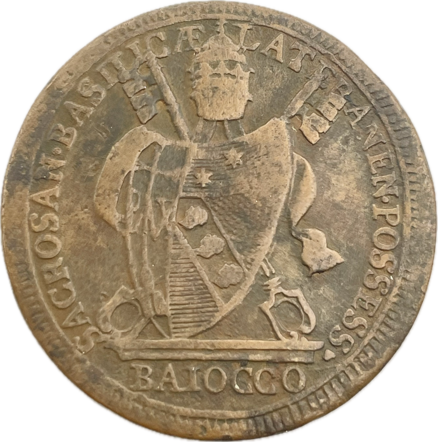Italia - 1801 - Estados Papales, Vaticano - 1 Baiocco