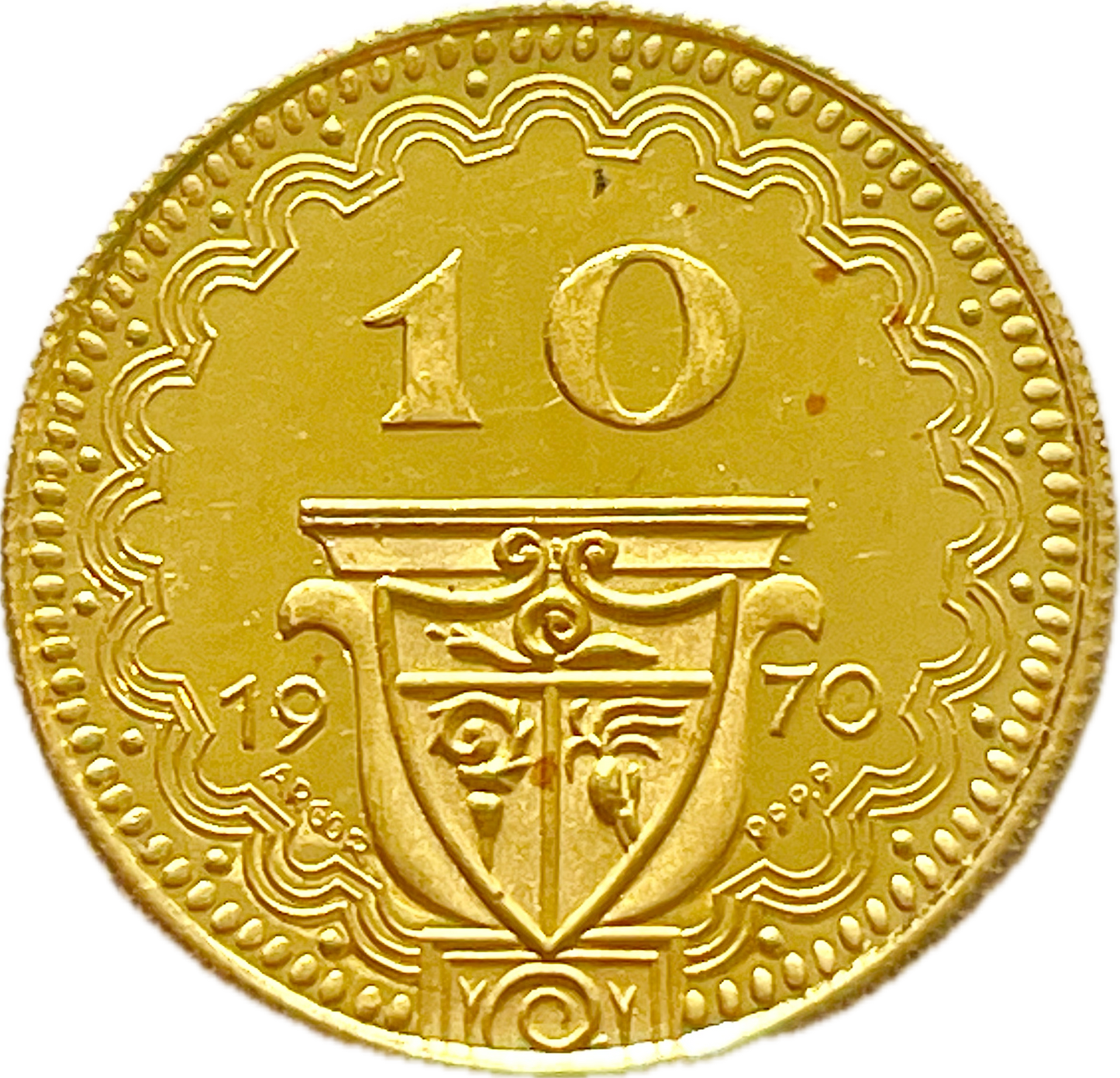 Italia - 1965 a 1970 - Medalla Monetaria - 10 Francos