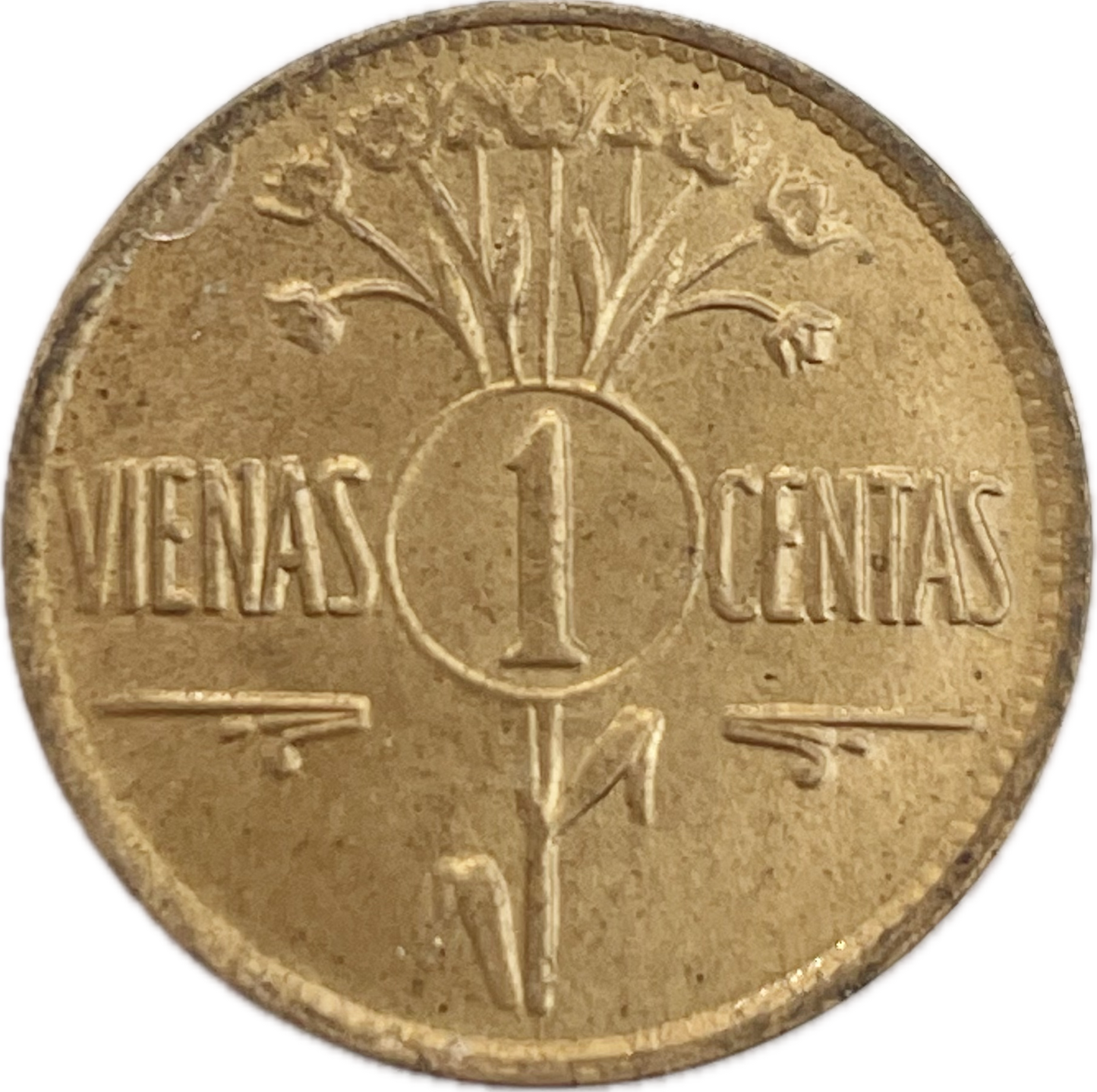 Lituania - 1925 - 1 Cent - Sin Circular