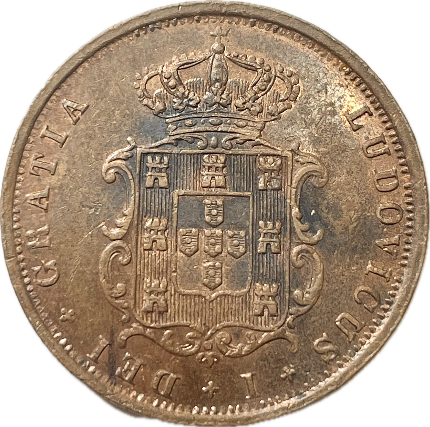 Portugal - 1867 - 5 Reis - Sin Circular