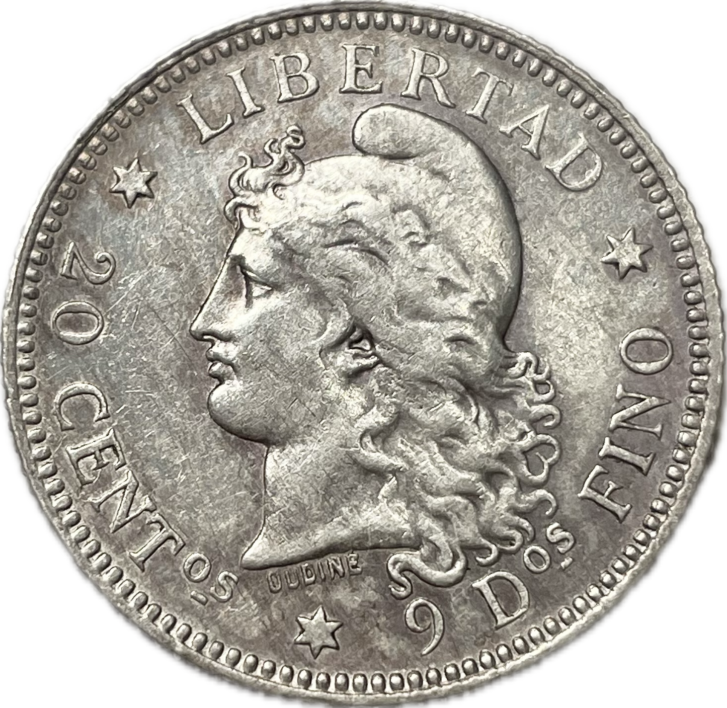 Argentina - 1882 - 20 Centavos