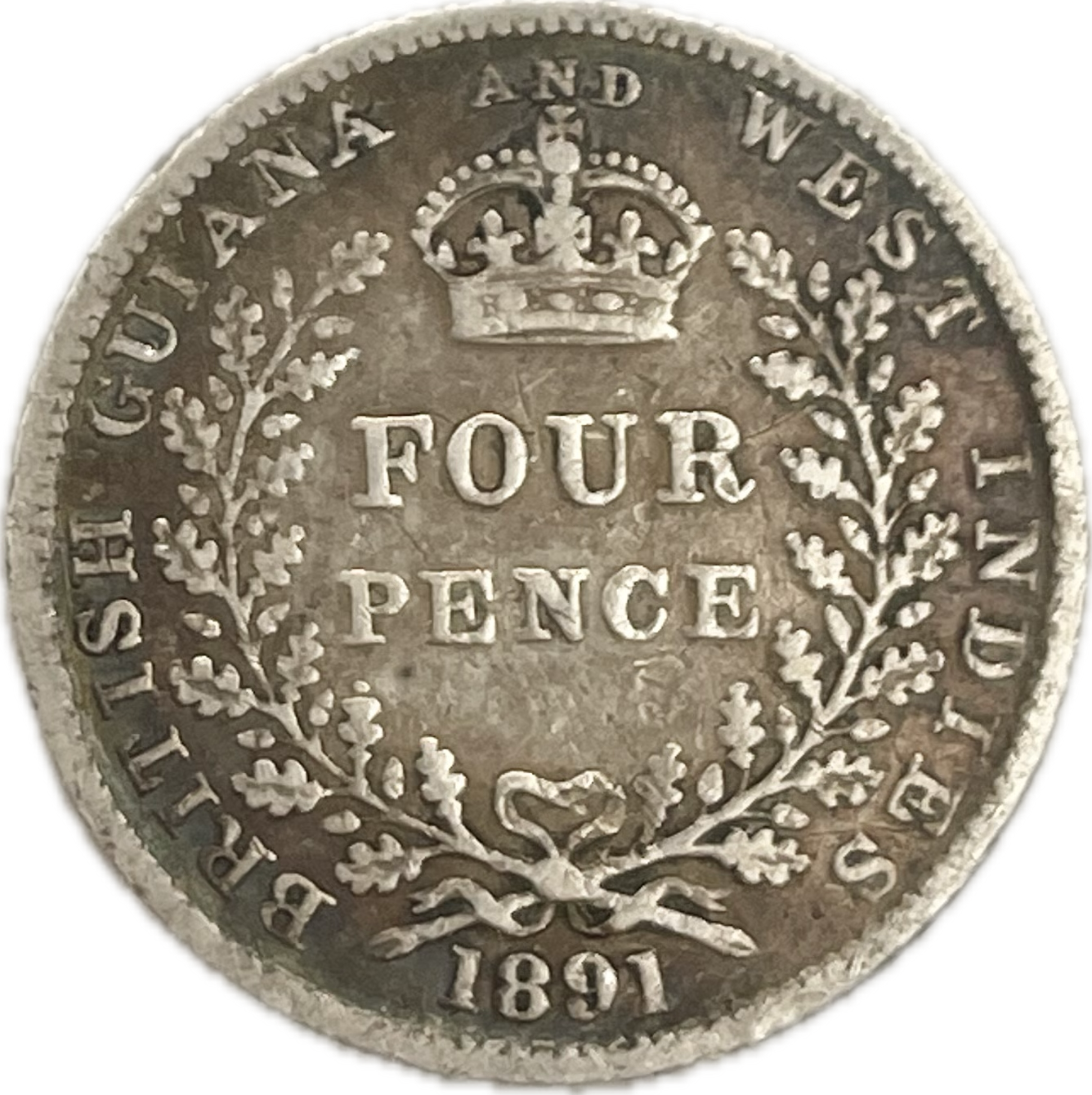 Guyana Británica - 1891 - 4 Pence