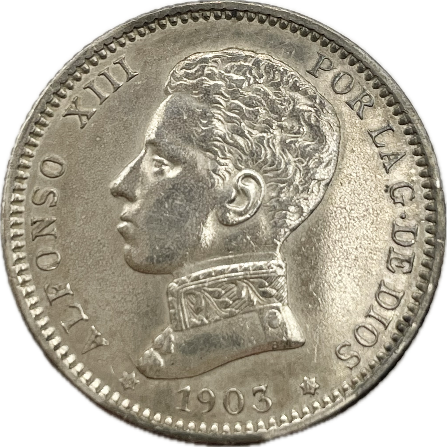 España - 1903 - 1 Peseta - Sin Circular