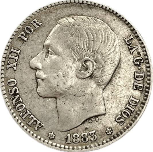 España - 1883 - 1 Peseta