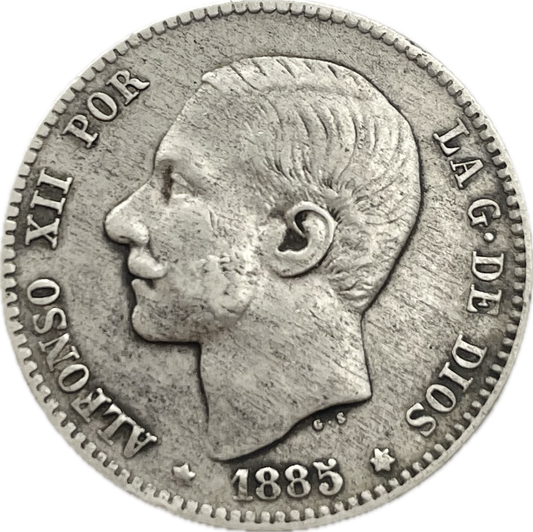 España - 1885 - 1 Peseta