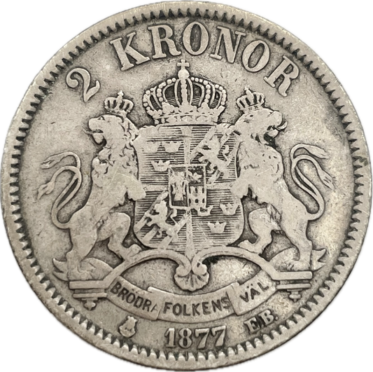 Suecia - 1877 - 2 Kronor