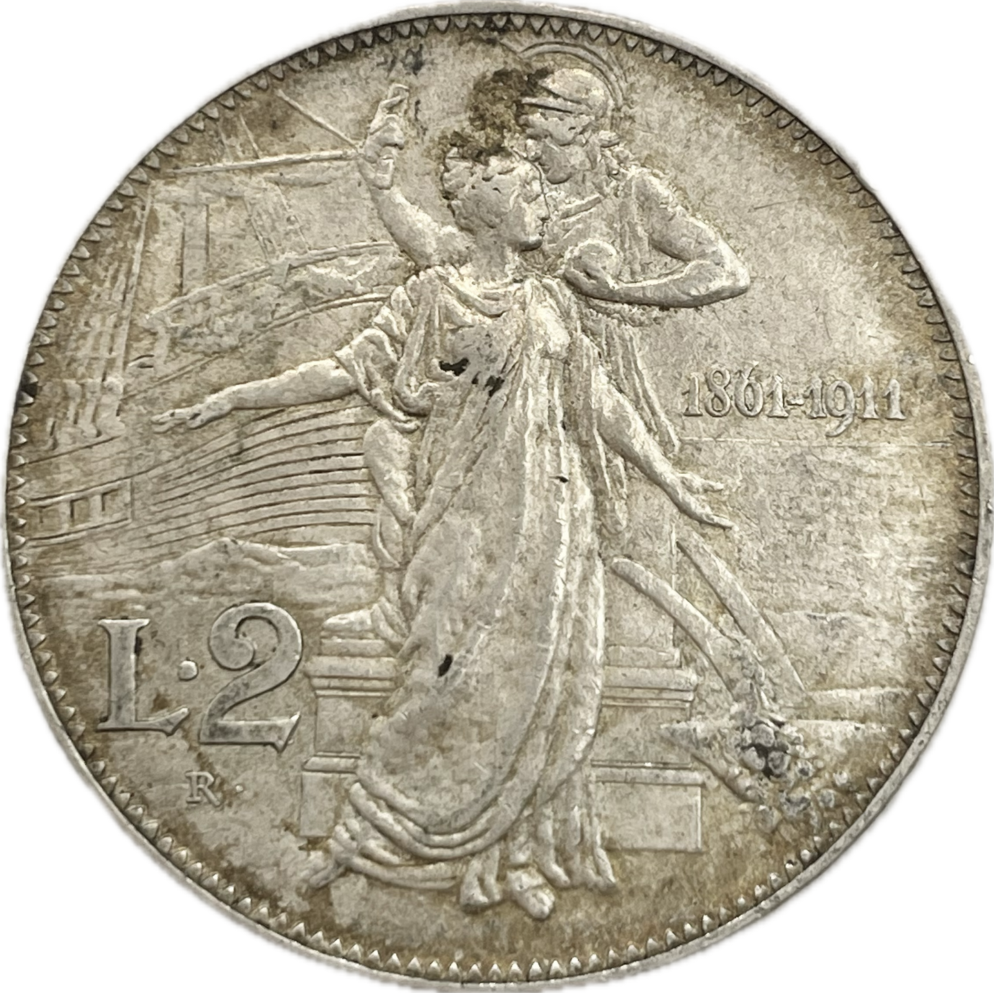 Italia - 1911 - 2 Liras