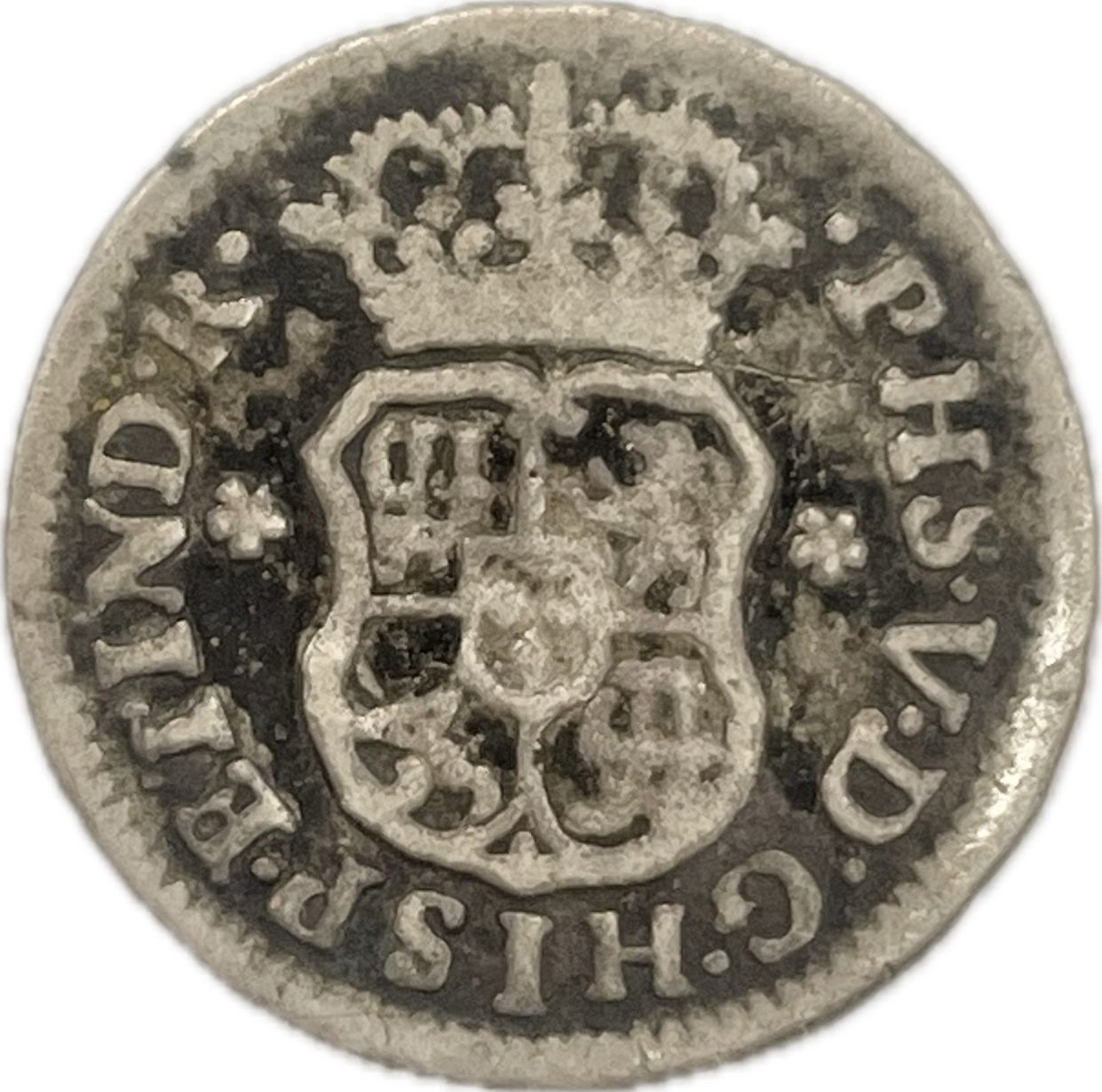 España Colonial - 1745 - México - 1/2 Real