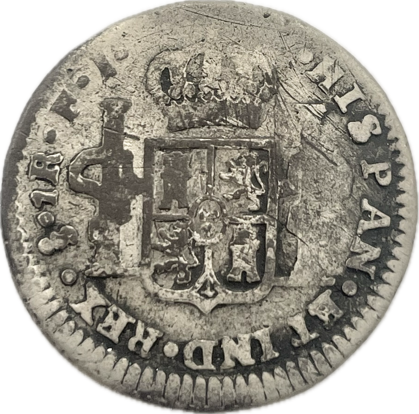 España Colonial - 1816 - Santiago, Chile - 1 Real