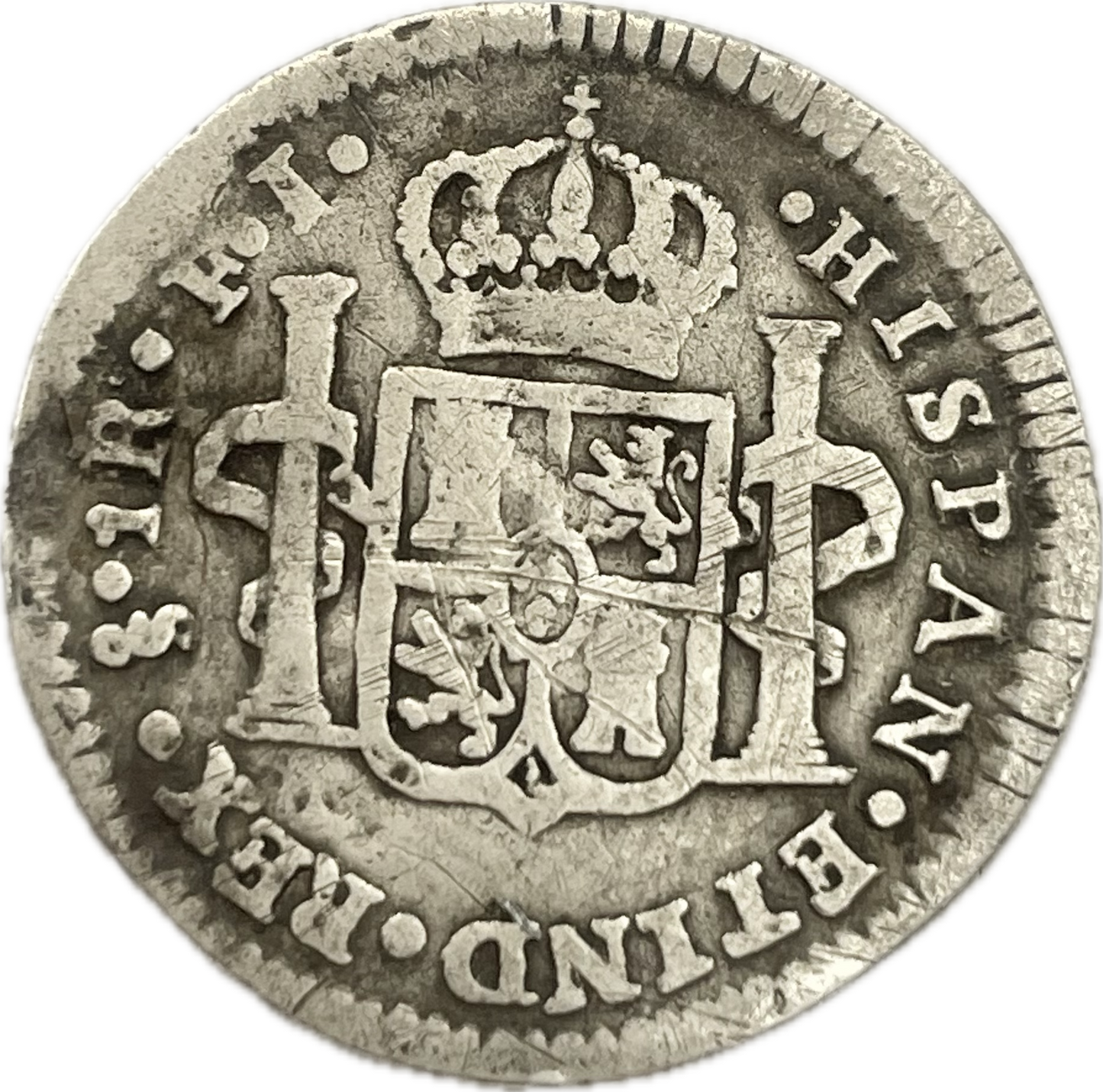 España Colonial - 1814 - Santiago, Chile - 1 Real
