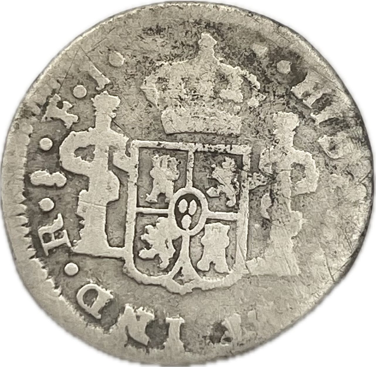 España Colonial - 1813 - Santiago, Chile - 1/2 Real